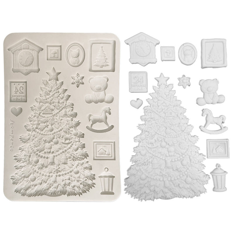 Stamperia - White Christmas - Moulds - Christmas Tree