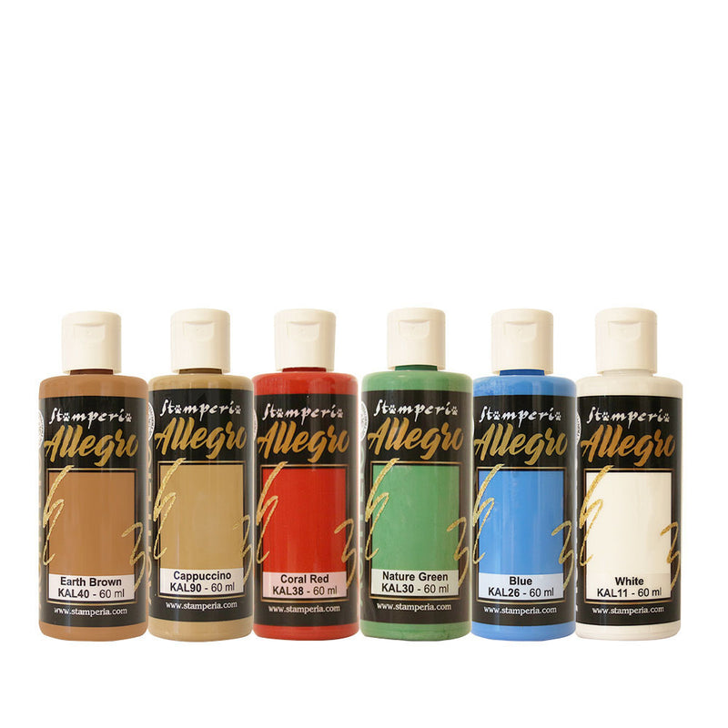 Stamperia - Silent Night Collection - Allegro Paint - 6 Pack