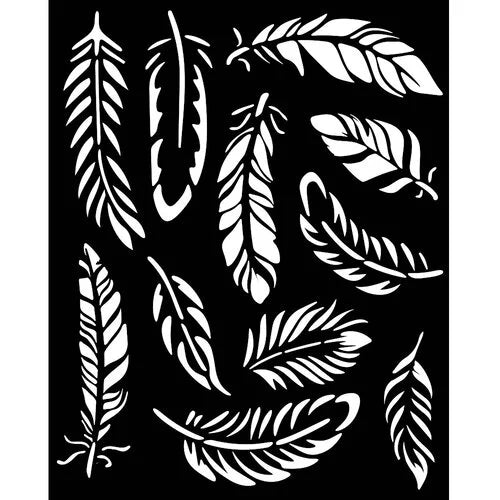 Stamperia - Lavender Collection - Stencils - Feathers