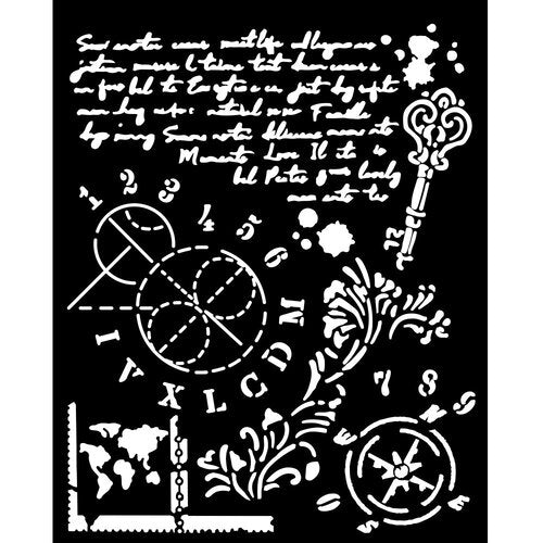 Stamperia - Alterego - Stencils - Key and Numbers