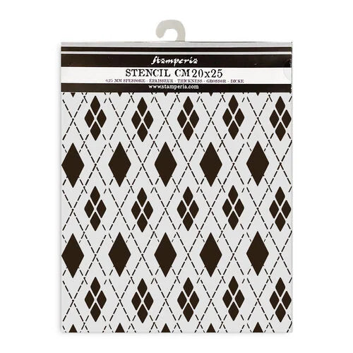 Stamperia - Master Of Magic Collection - Stencils - Rhombus Pattern