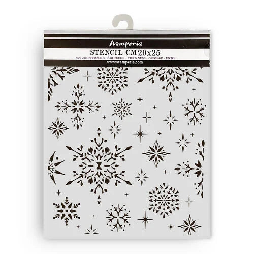 Stamperia - The Owl's House - Stencils - Snowflakes