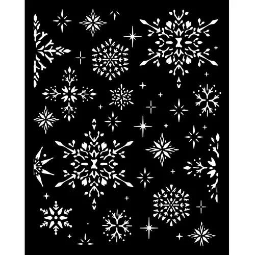 Stamperia - The Owl's House - Stencils - Snowflakes