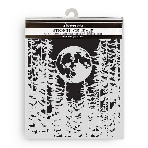 Stamperia - Herbarium Silvae - Stencils - Moon in the Forest