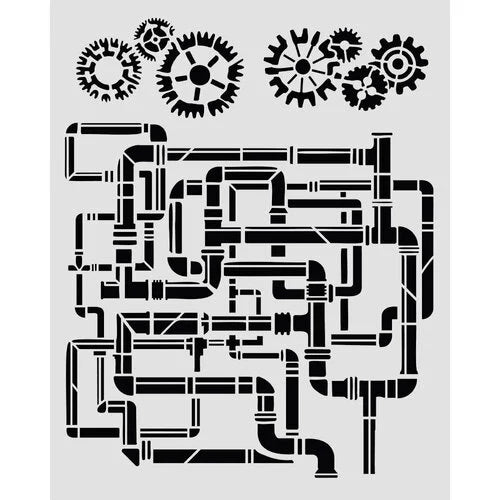 Stamperia - Gardens Of Time - Stencils - Tubes