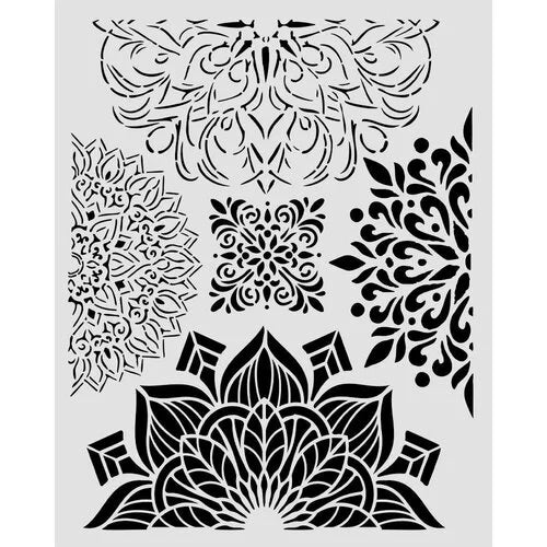 Stamperia - Gardens Of Time - Stencils - Half Friezes