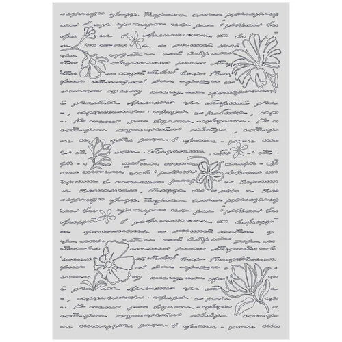 Stamperia - All Around - A3 Stencils - Letters And Flowers