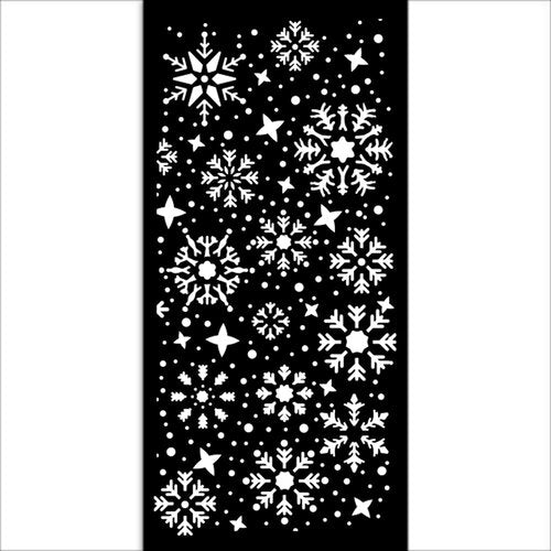 Stamperia - Gear up for Christmas Collection - Stencils - Snowflakes