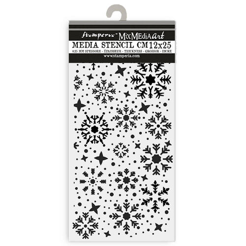 Stamperia - Gear up for Christmas Collection - Stencils - Snowflakes