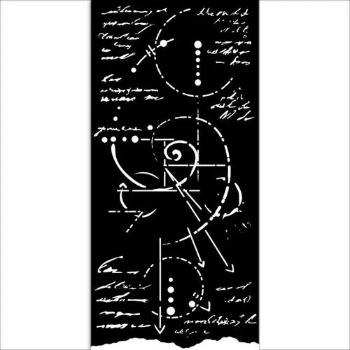 Stamperia - Silent Sea Collection - Stencils - Fossil