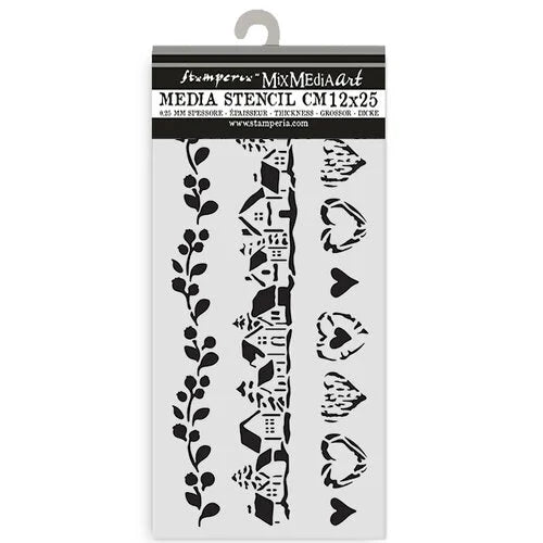 Stamperia - The Owl's House - Stencils - 3 Stripes