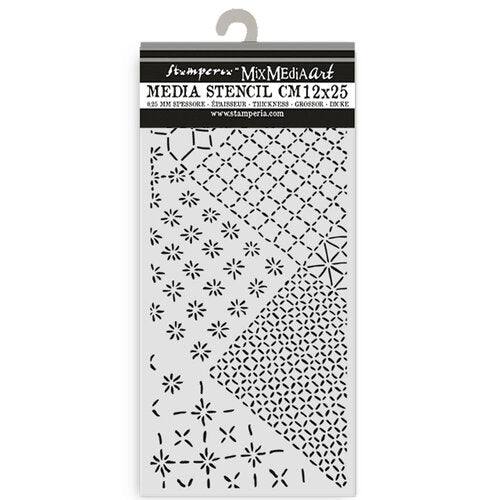 Stamperia - Quiet Days - Stencils - Mixed Tiles