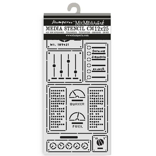 Stamperia - A New Beginning - Stencils - Control Panel