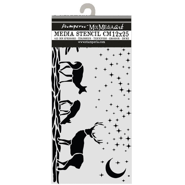 Stamperia - White Christmas - Stencils - Christmas Deers