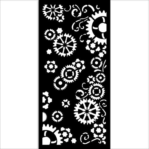 Stamperia - Gear up for Christmas Collection - Stencils - Gears