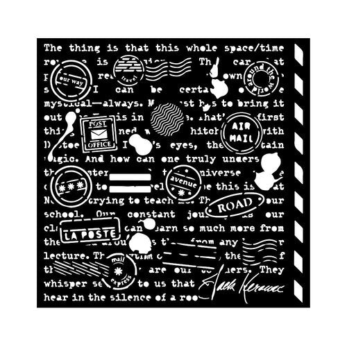 Stamperia - Shabby Rose - Stencils - Writings