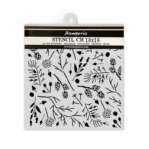 Stamperia - Forest Collection - Stencils - Branches and Pinecones