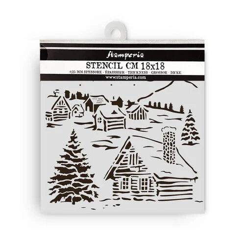 Stamperia - The Owl's House - Stencils - Cottage