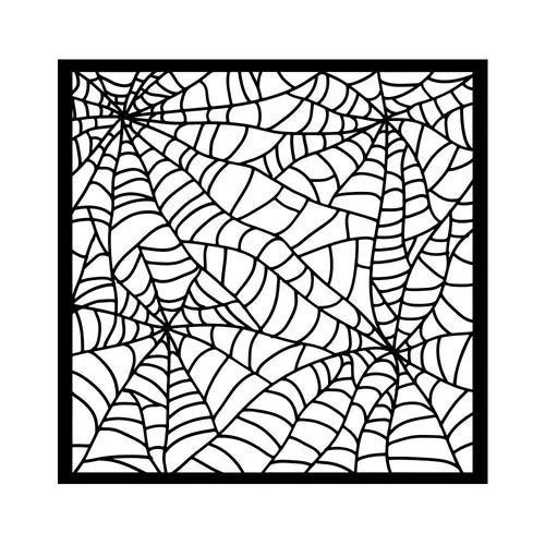 Stamperia - Whispering Woods - Stencils - Spider Pattern
