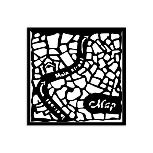 Stamperia - Art Of Travelling - Stencils - Street Map