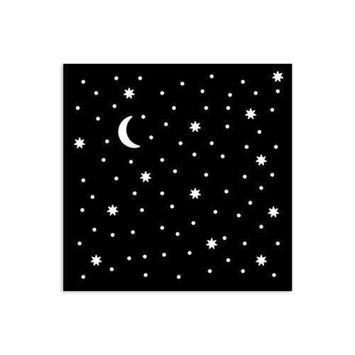 Stamperia - Alice In Christmas Collection - Stencils - Stars and Moon