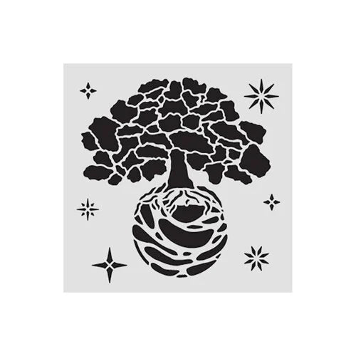 Stamperia - A New Beginning - Stencils - The World Tree