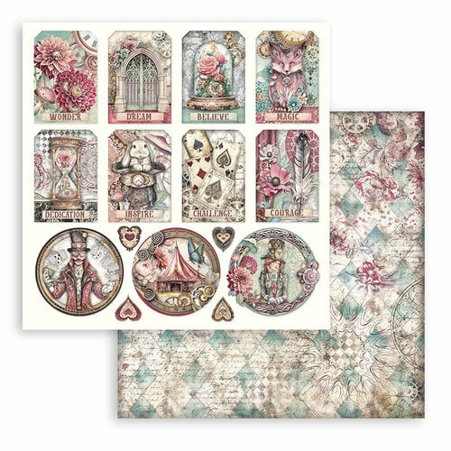 Stamperia - Master Of Magic Collection - 12 x 12 Double Sided Paper - Tags