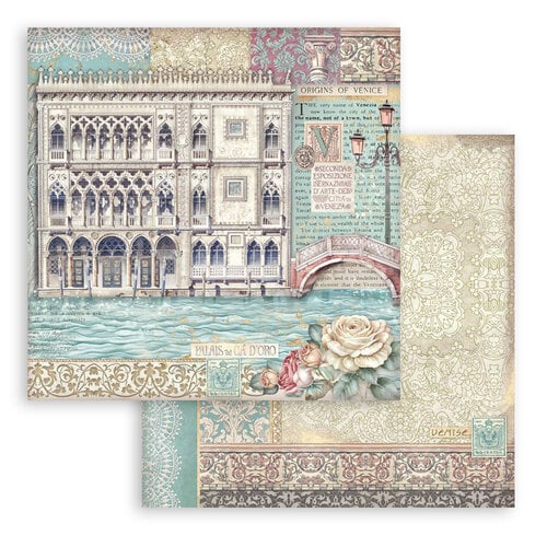 Stamperia - Venice City of Art Collection - 12 x 12 Double Sided Paper - Palace Museum