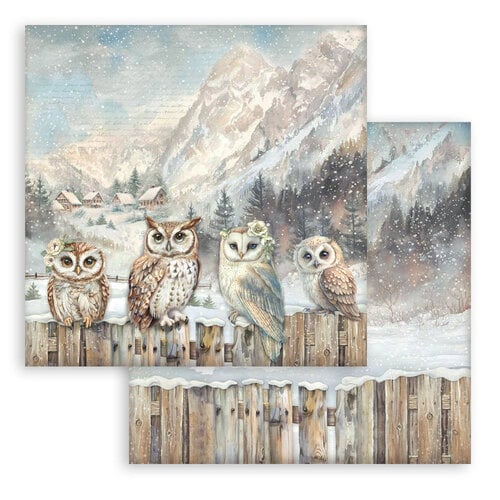 Stamperia - The Owl's House - 12 x 12 Double Sided Paper - Owls