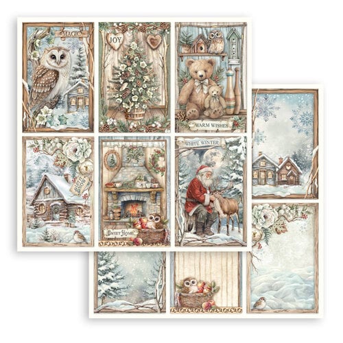 Stamperia - The Owl's House - 12 x 12 Double Sided Paper - 6 Cards