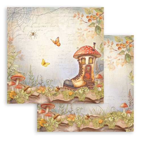Stamperia - Whispering Woods - 12 x 12 Double Sided Paper - Boot's House