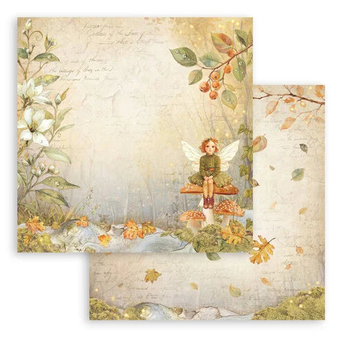 Stamperia - Whispering Woods - 12 x 12 Double Sided Paper - Fairy