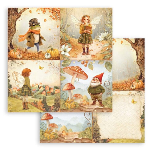 Stamperia - Whispering Woods - 12 x 12 Double Sided Paper - 4 Cards