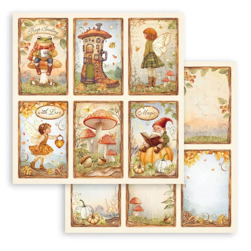 Stamperia - Whispering Woods - 12 x 12 Double Sided Paper - 6 Cards