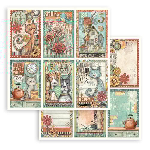 Stamperia - Furry Friends - 12 x 12 Double Sided Paper - 6 Cards