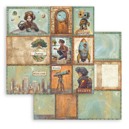 Stamperia - A New Beginning - 12 x 12 Double Sided Paper - Mixed Cards