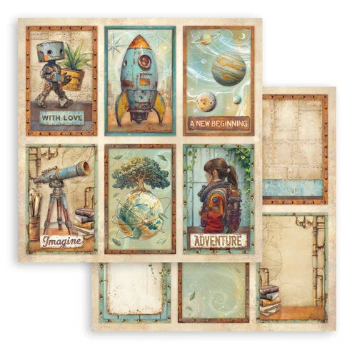 Stamperia - A New Beginning - 12 x 12 Double Sided Paper - 6 Cards