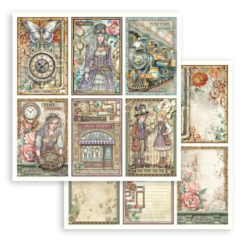 Stamperia - Gardens Of Time - 12 x 12 Double Sided Paper - 6 Cards