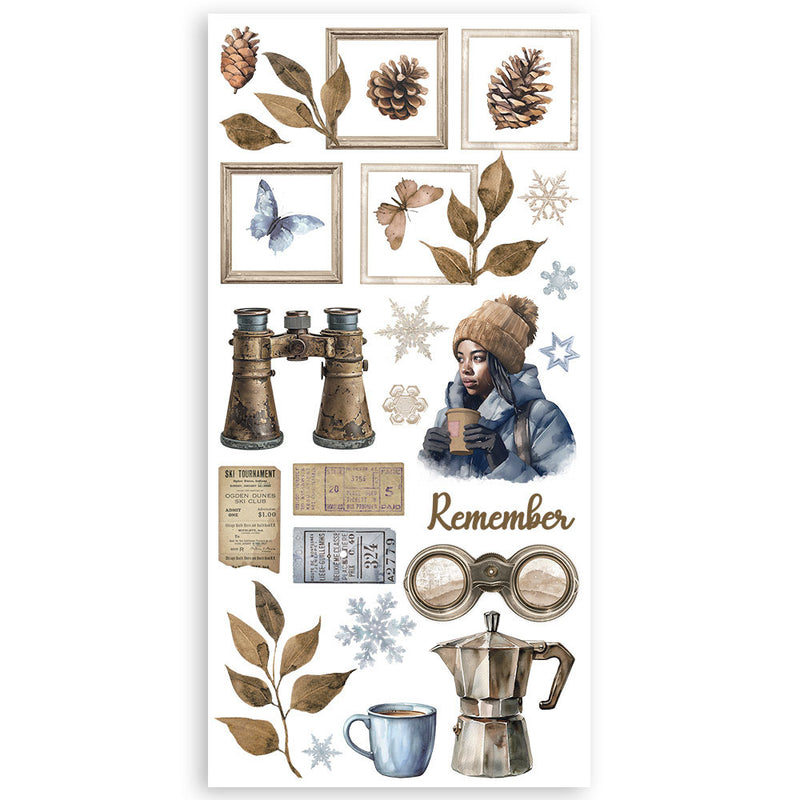 Stamperia - Dewdrops Collection - Paper Cut Outs - Double Face - 4 Sheets
