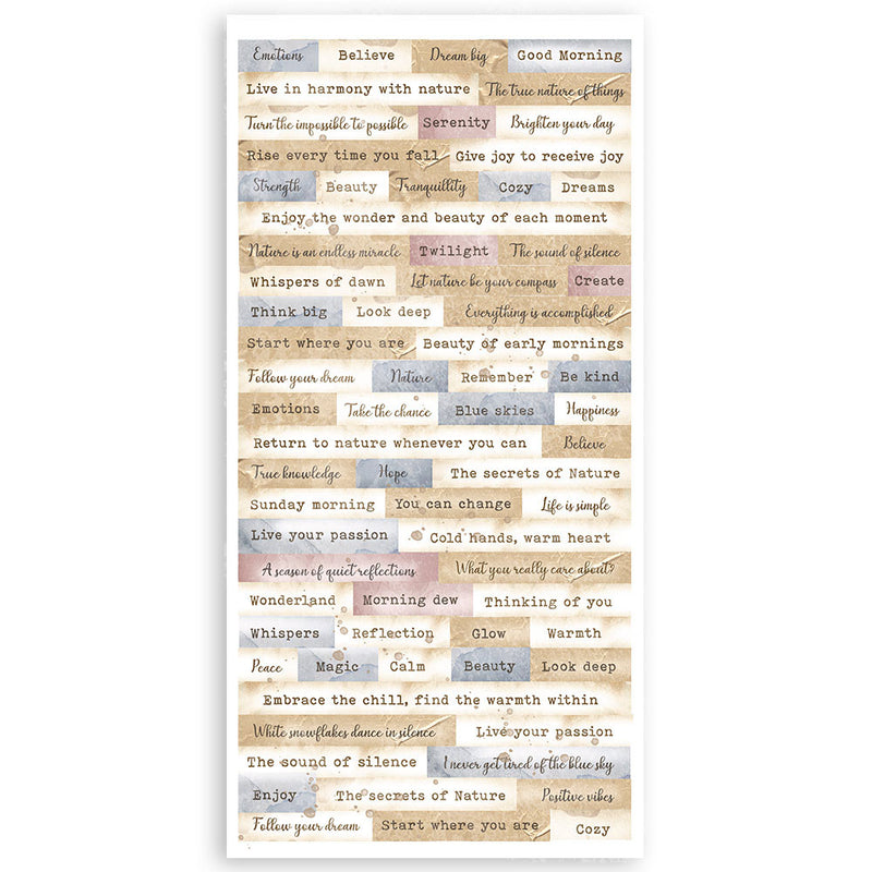 Stamperia - Dewdrops Collection - Paper Cut Outs - Double Face - 4 Sheets