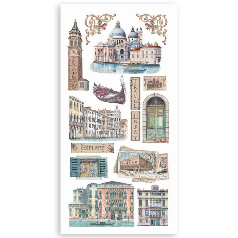 Stamperia - Venice City of Art Collection - Paper Cut-Outs - Double-Face - 4 Sheets