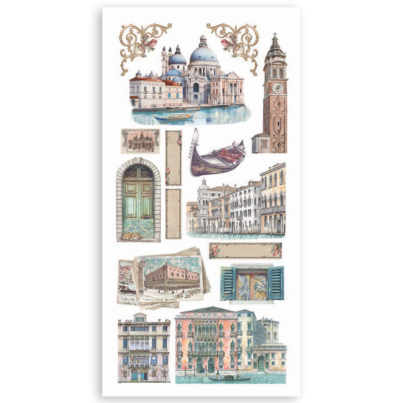 Stamperia - Venice City of Art Collection - Paper Cut-Outs - Double-Face - 4 Sheets