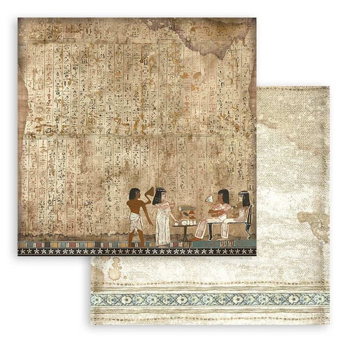 Stamperia - Fortune Collection - 12 x 12 Paper Pad - Backgrounds - Land of Pharaohs