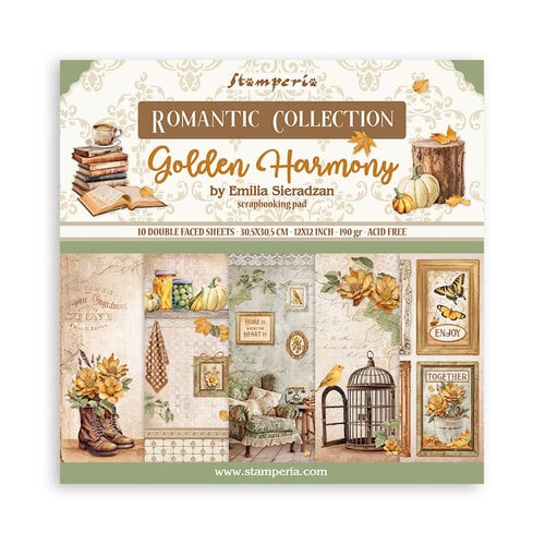 Stamperia - Golden Harmony Collection - 12 x 12 Paper Pad