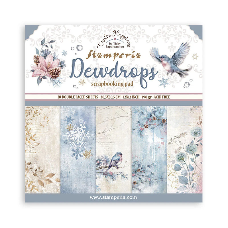 Stamperia - Dewdrops Collection - 12 x 12 Paper Pad