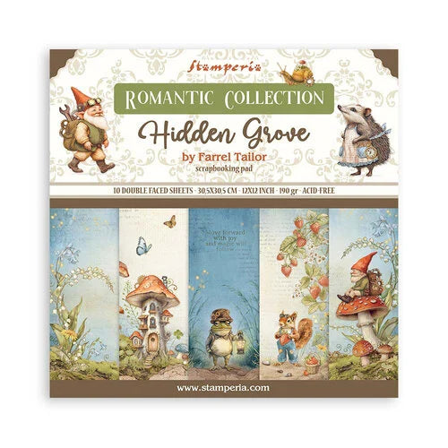 Stamperia - Hidden Grove Collection - 12 x 12 Paper Pad
