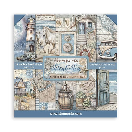 Stamperia - Silent Sea Collection - 12 x 12 Paper Pad