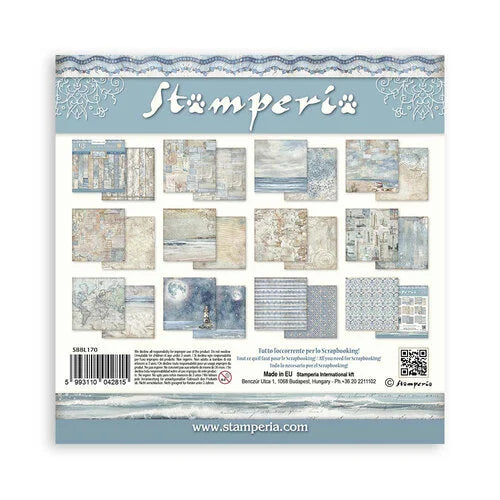 Stamperia - Silent Sea Collection - 12 x 12 Paper Pad - Backgrounds