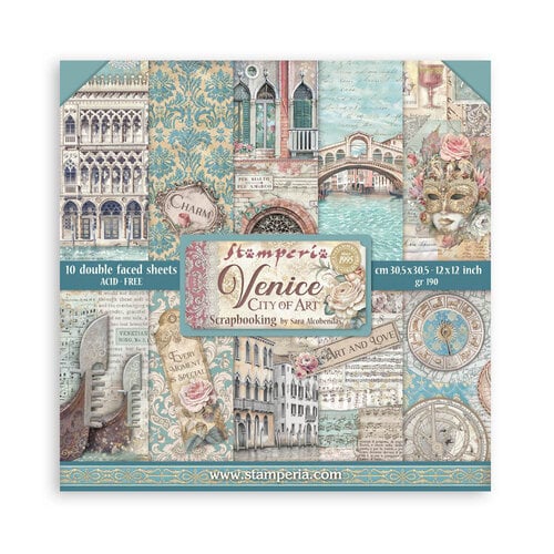 Stamperia - Venice City of Art Collection - 12 x 12 Paper Pad