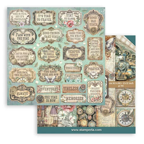 Stamperia - Gardens Of Time - 12 x 12 Paper Pad